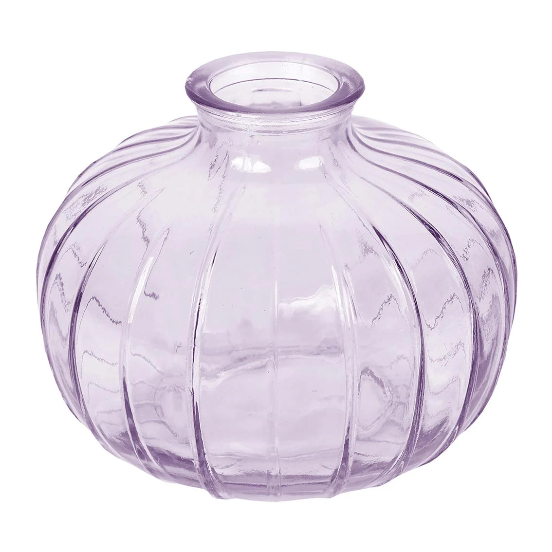 Glass Bud Vase - Round - Lilac - 8cm