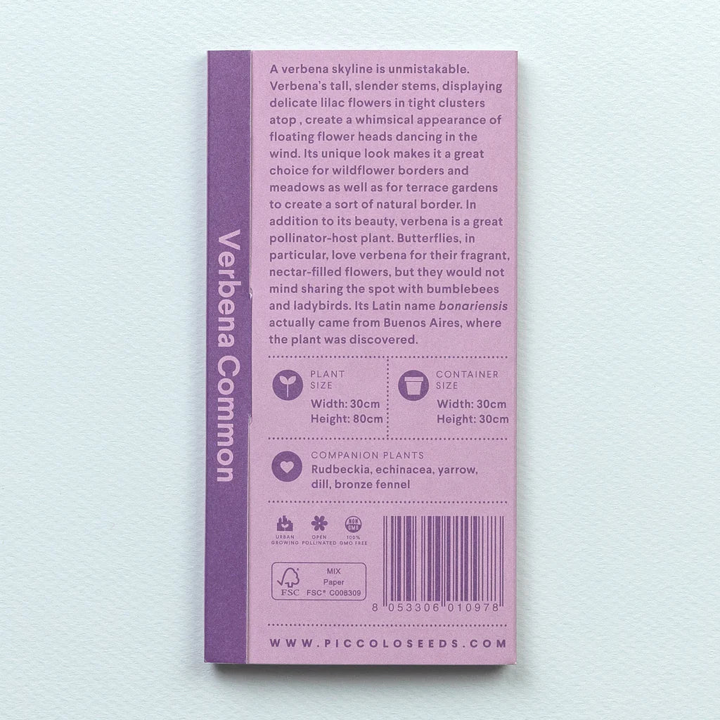 Seeds Packets - Verbena - Common