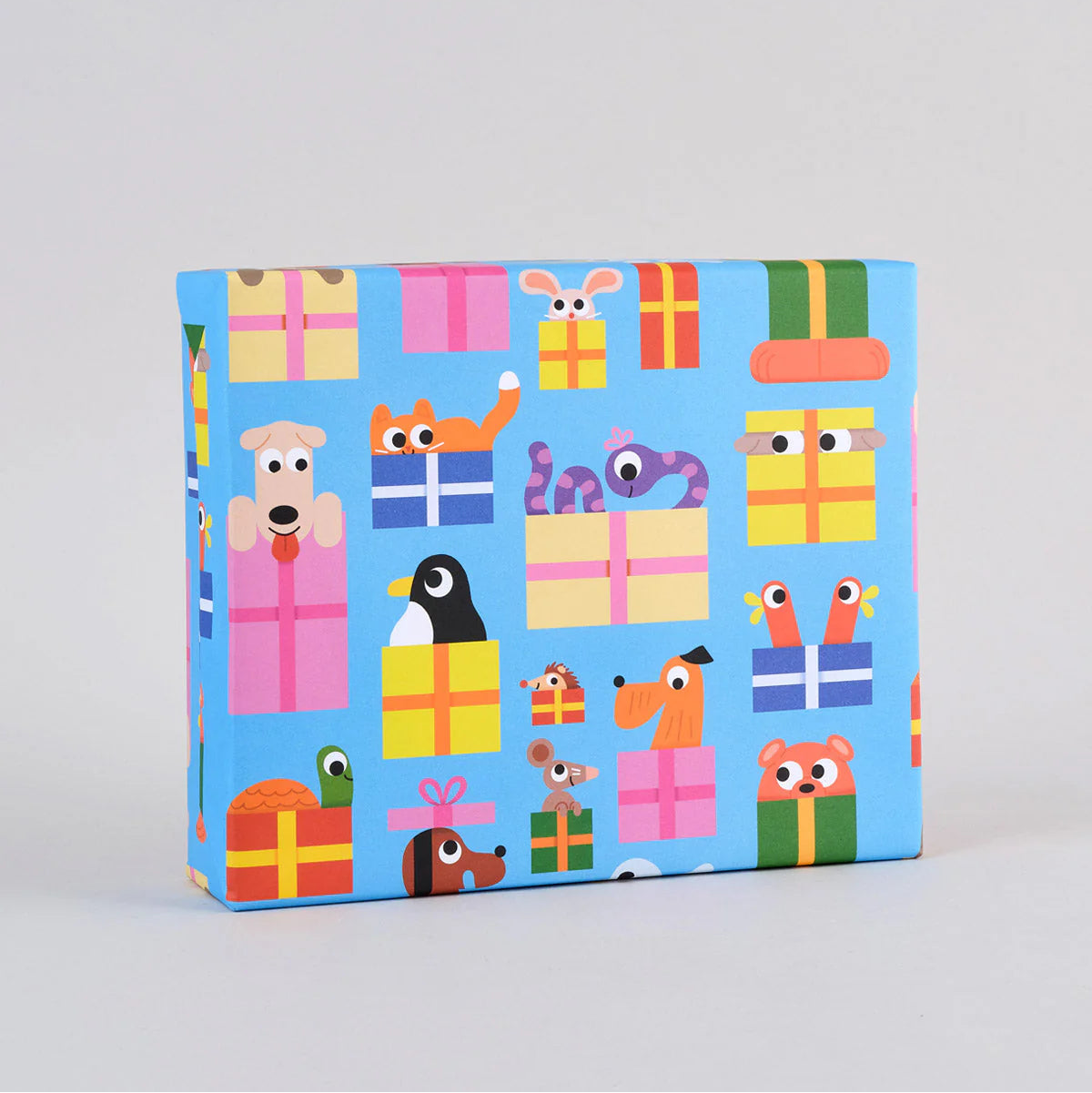 Wrapping Paper - 3 Sheets - Birthday Animals