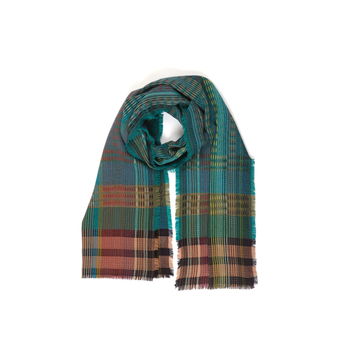 Vera Gooseberry Scarf - Turquoise