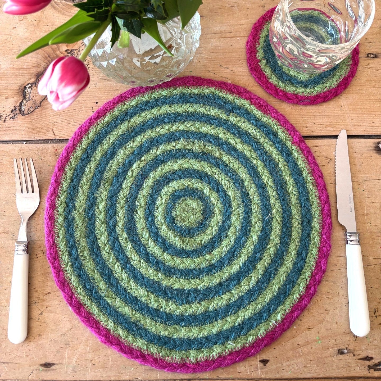 Tulip Placemats - Watermelon - Set of 6