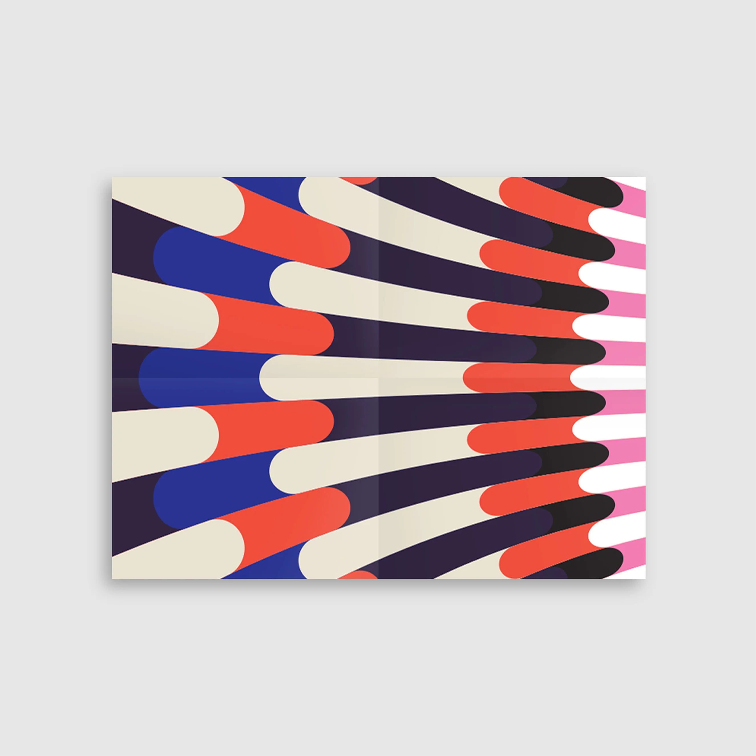 Colorful abstract pattern on a white background