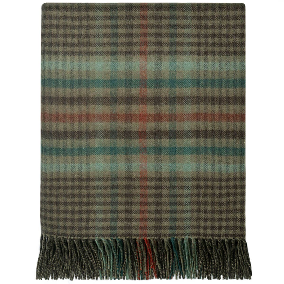 Border Lambswool Blanket - Forth Weathered