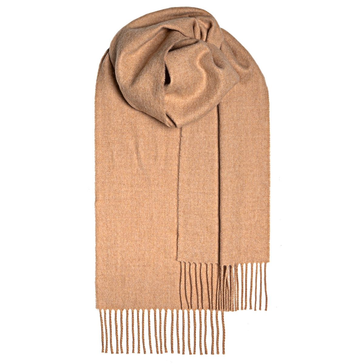 Bowhill Lambswool Scarf - Malt Plain