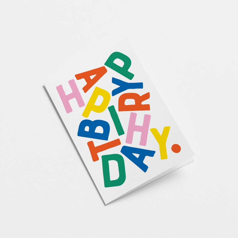 Happy Birthday Card - Colourful