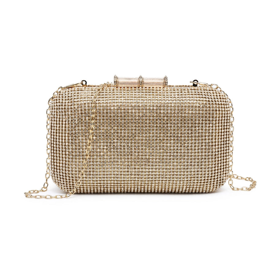 Diamante Crossbody & Clutch Bag - Gold