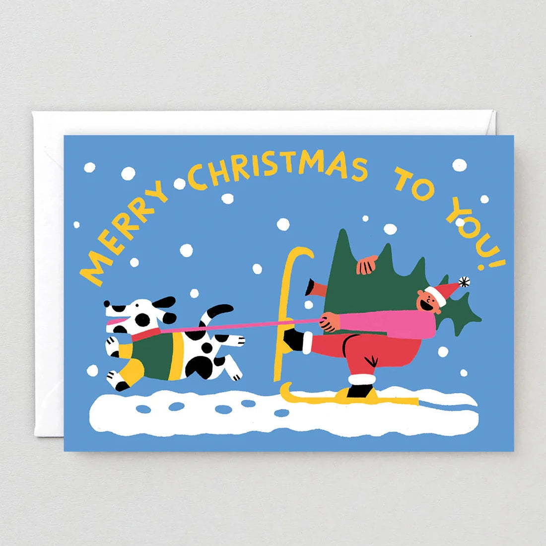 Christmas Card - Skiing
