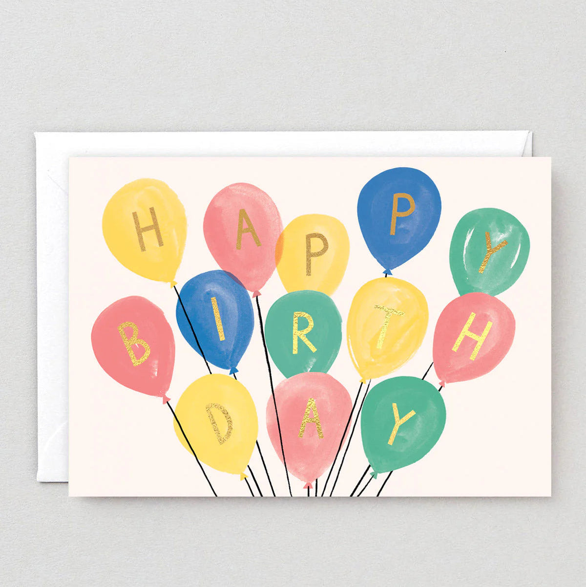 Birthday Card - Balloon Bunch