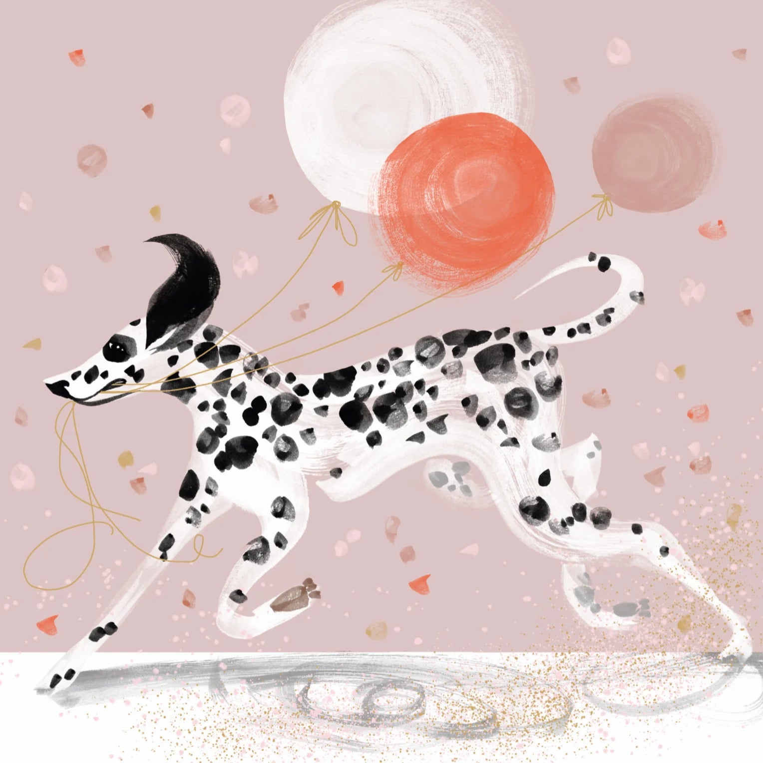 Dashing Dogs - Dalmatian Card