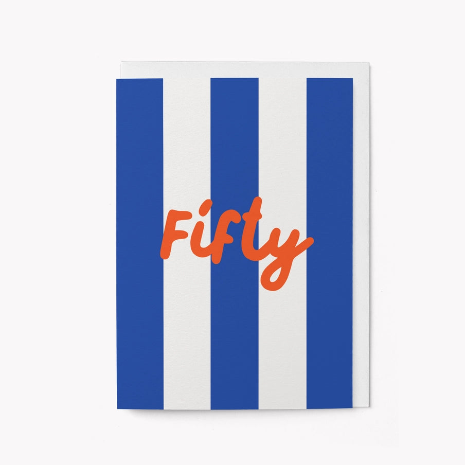 Fifty Milestone birthday card