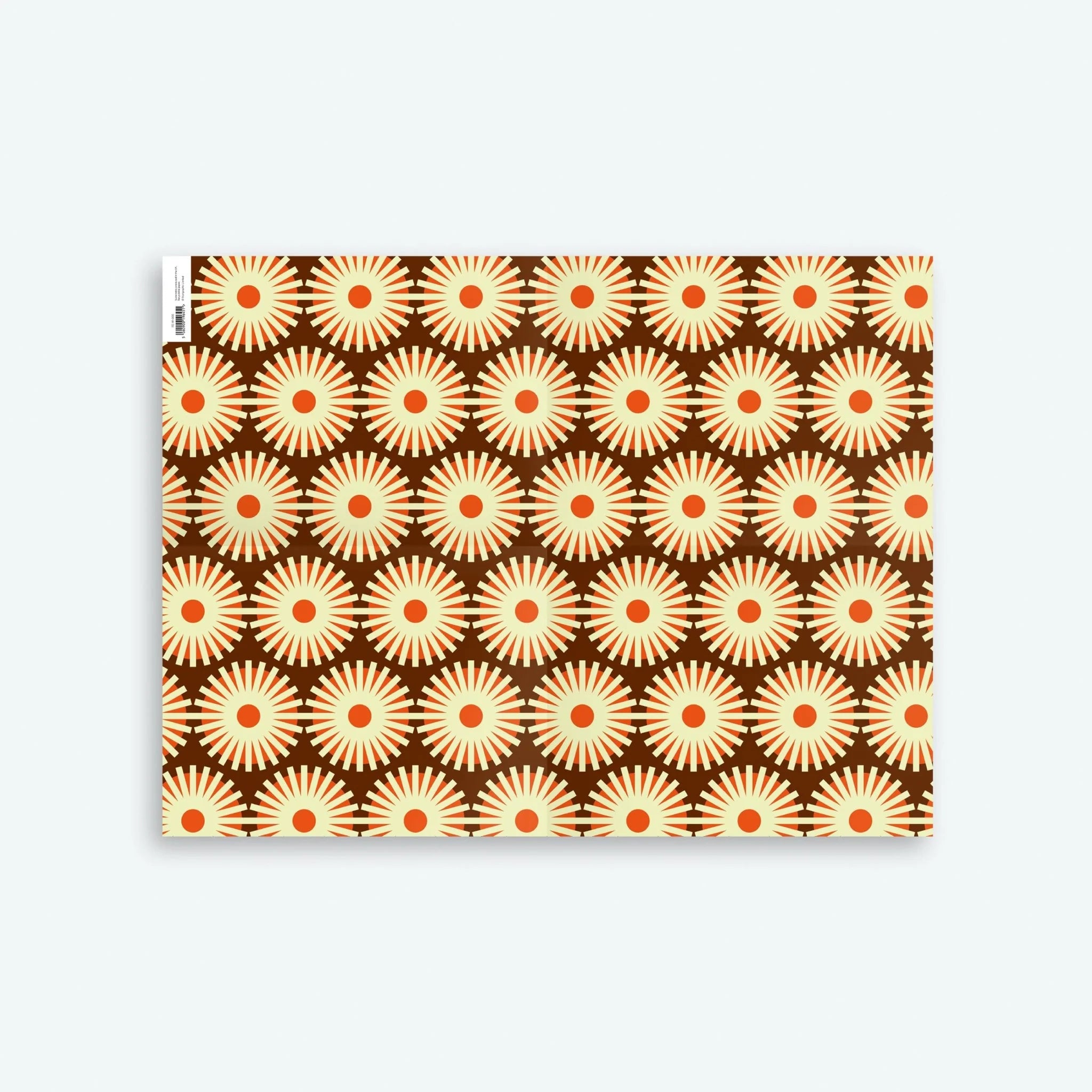 Notebook with a sunflower pattern on a white background