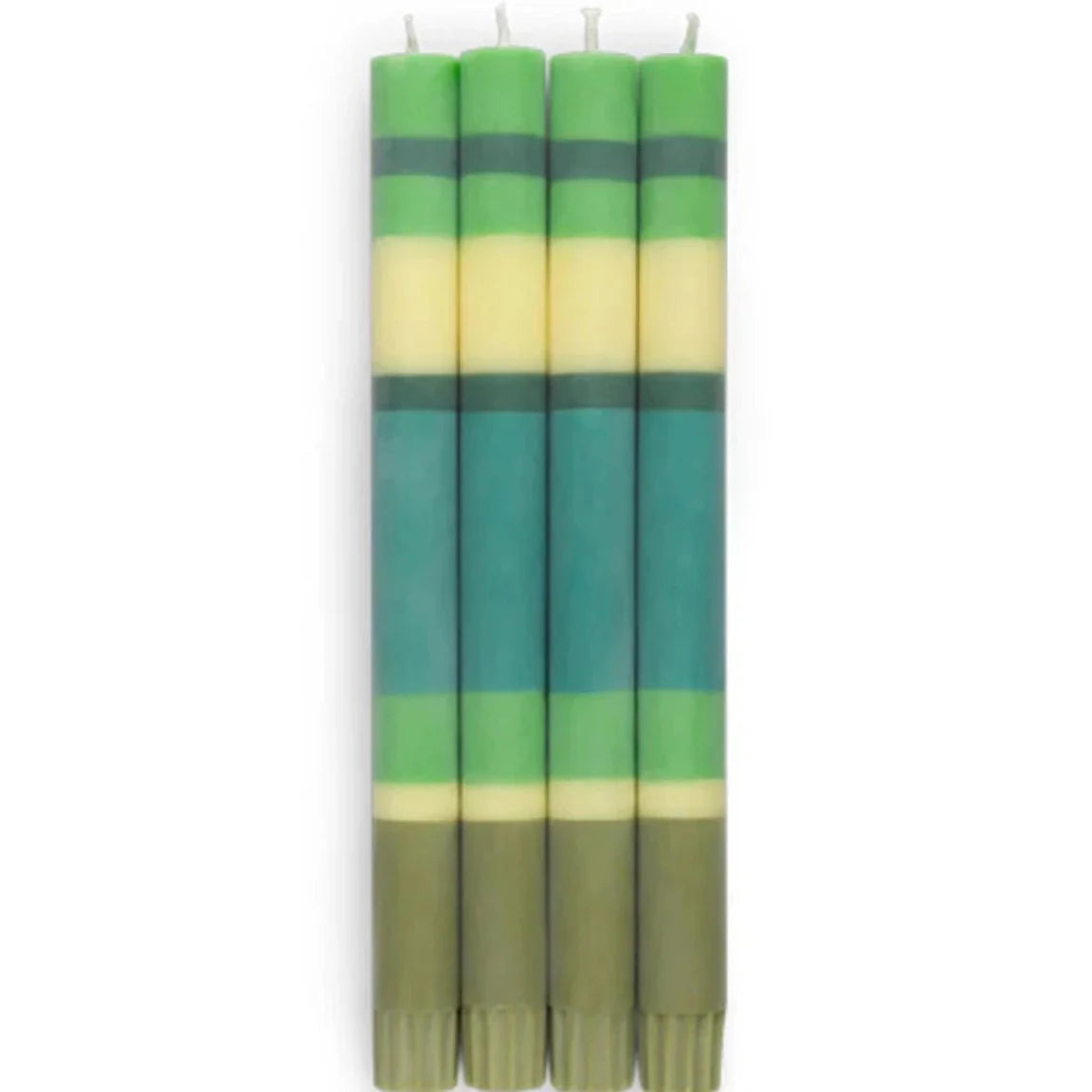 Eco Dinner Candles Set of 4 - Grass, Beryl, Olive and Jasmine