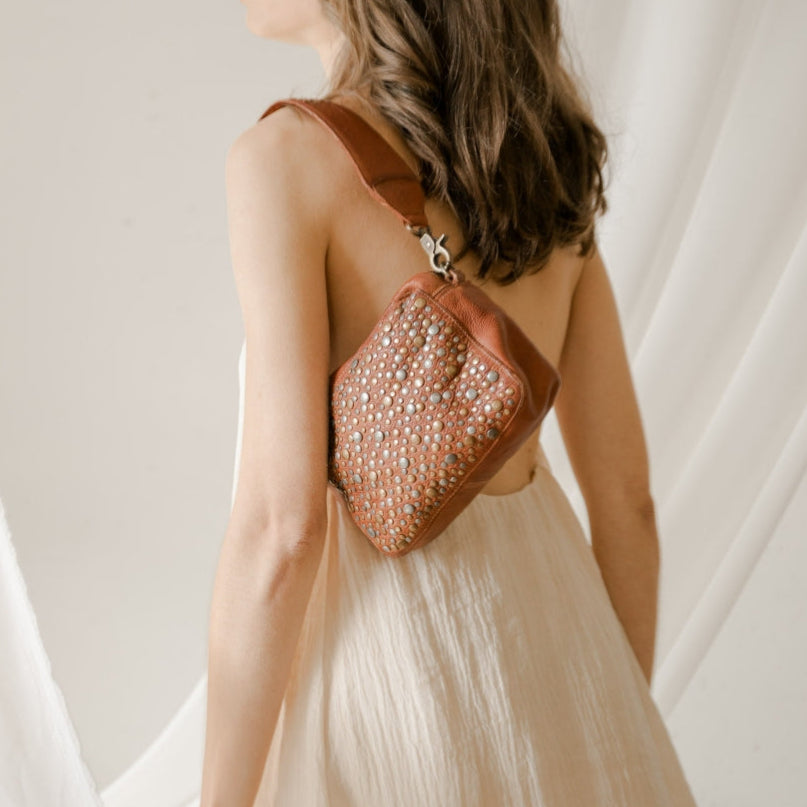 Lovington Stars Crossbody Bag - Tan