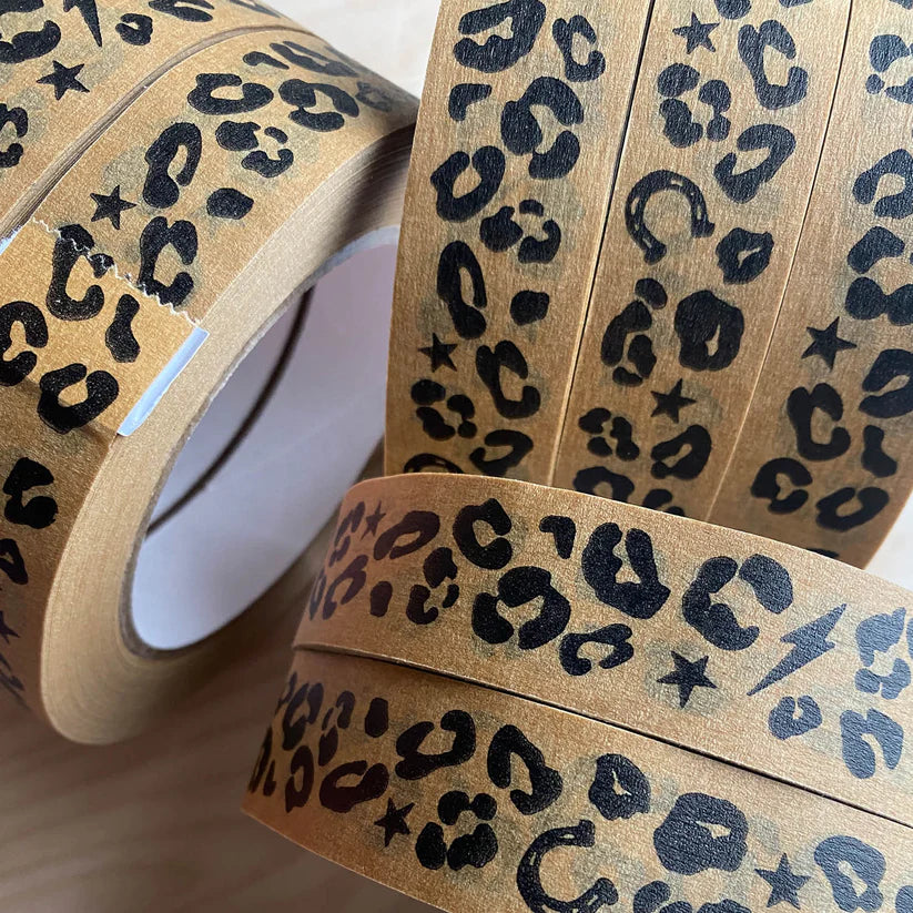 Adhesive Paper Tape - Leopard Print
