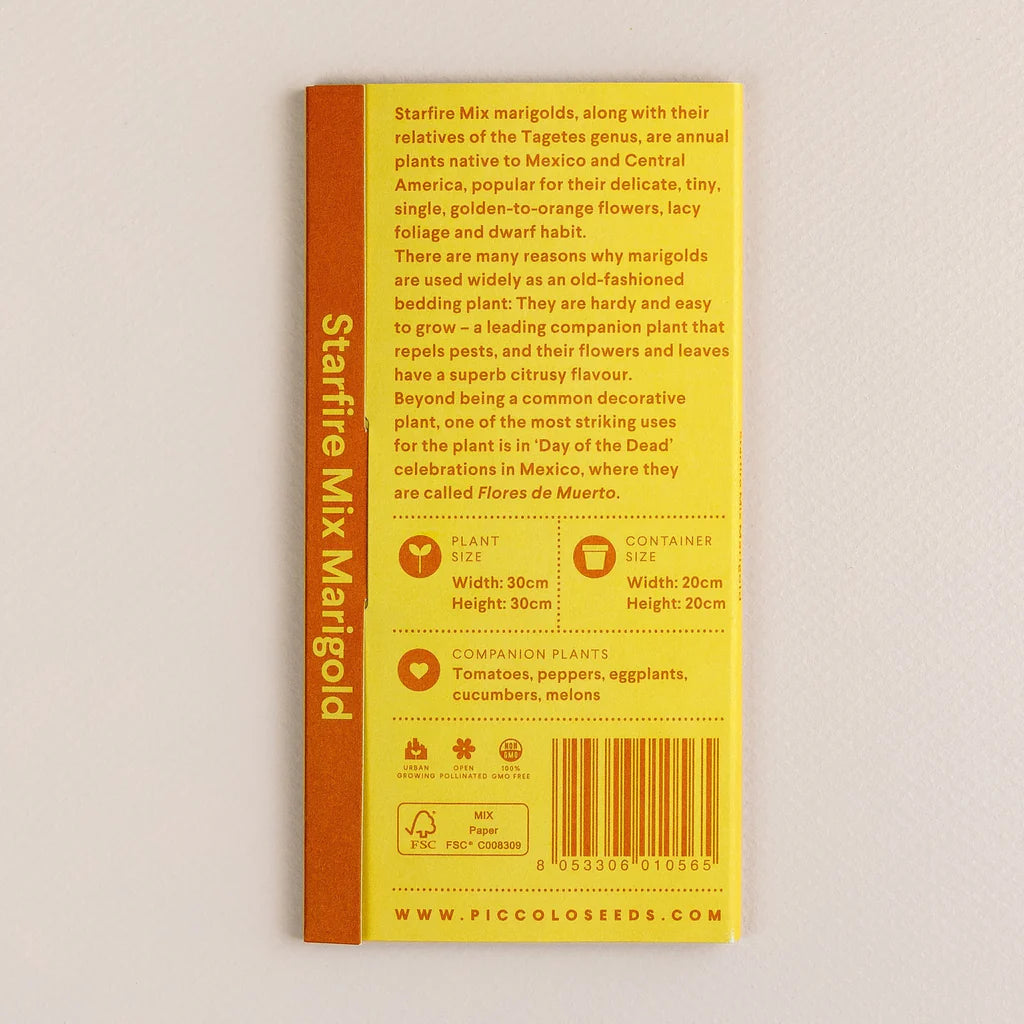 Seeds Packets - Marigold - Starfire Mix