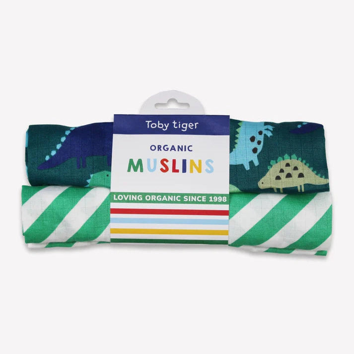 Muslin 2-Pack - Dinosaur