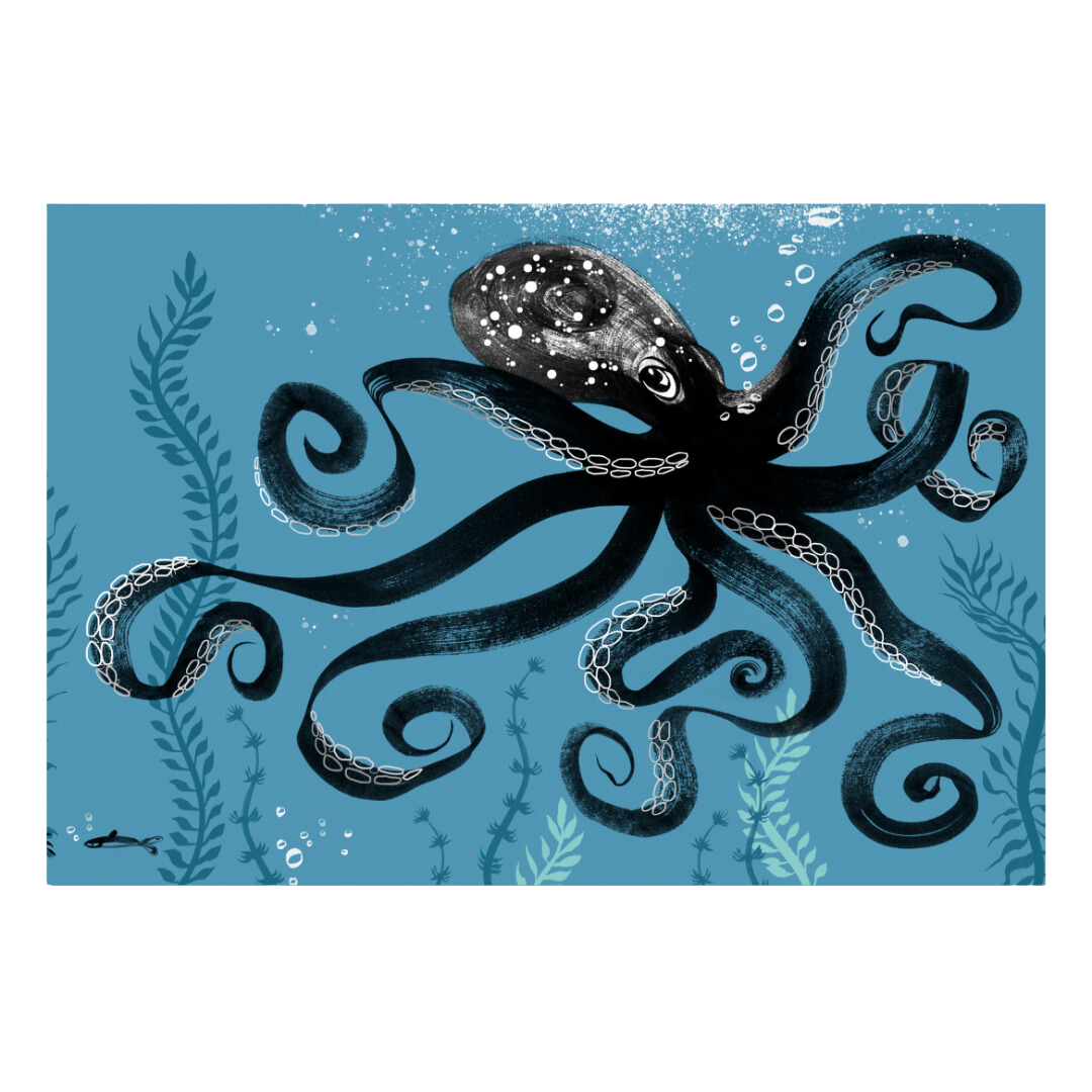 Sea Our Oceans - A4 Print - Octopus