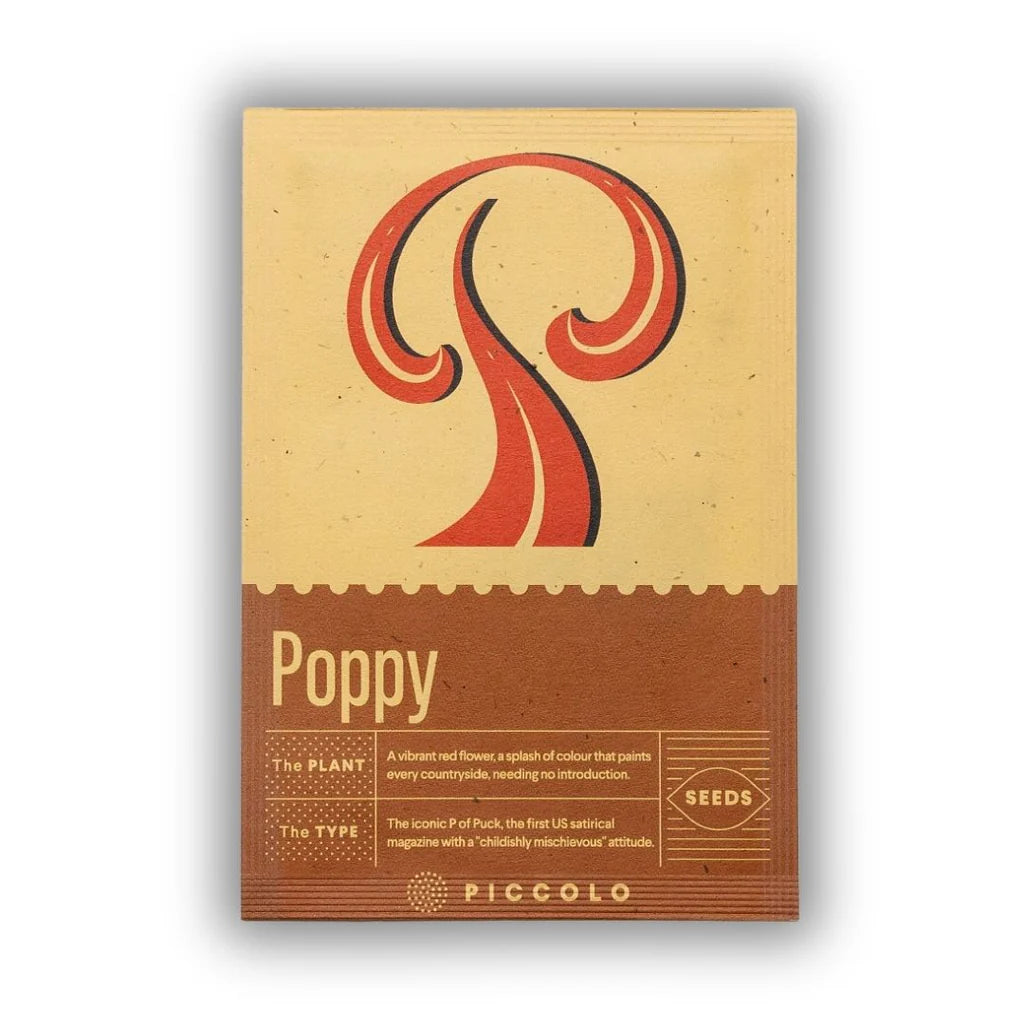 Seeds - Botanical Alphabet Collection - Poppy