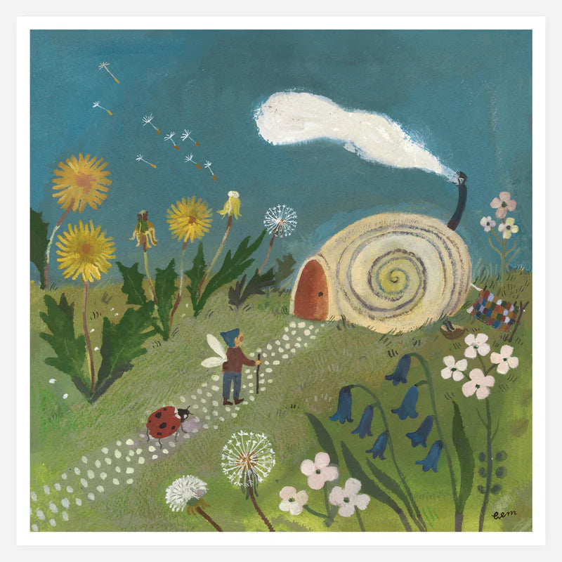 Snail Cottage Print