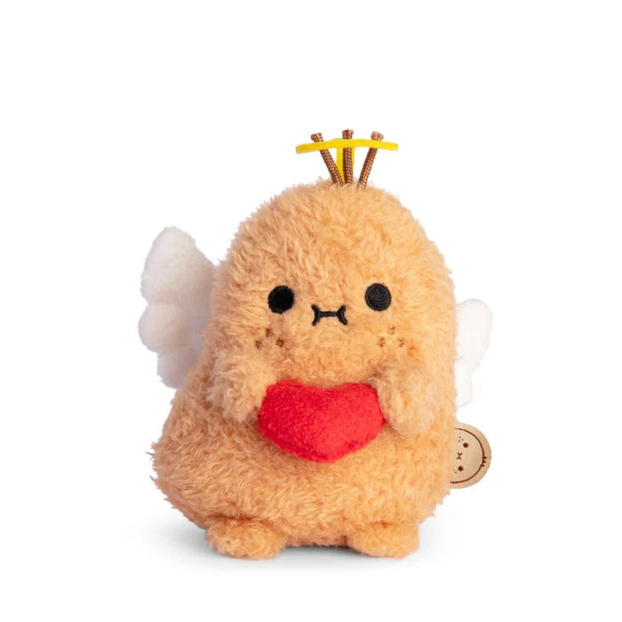 potato plush toy with cupid heart and wings
