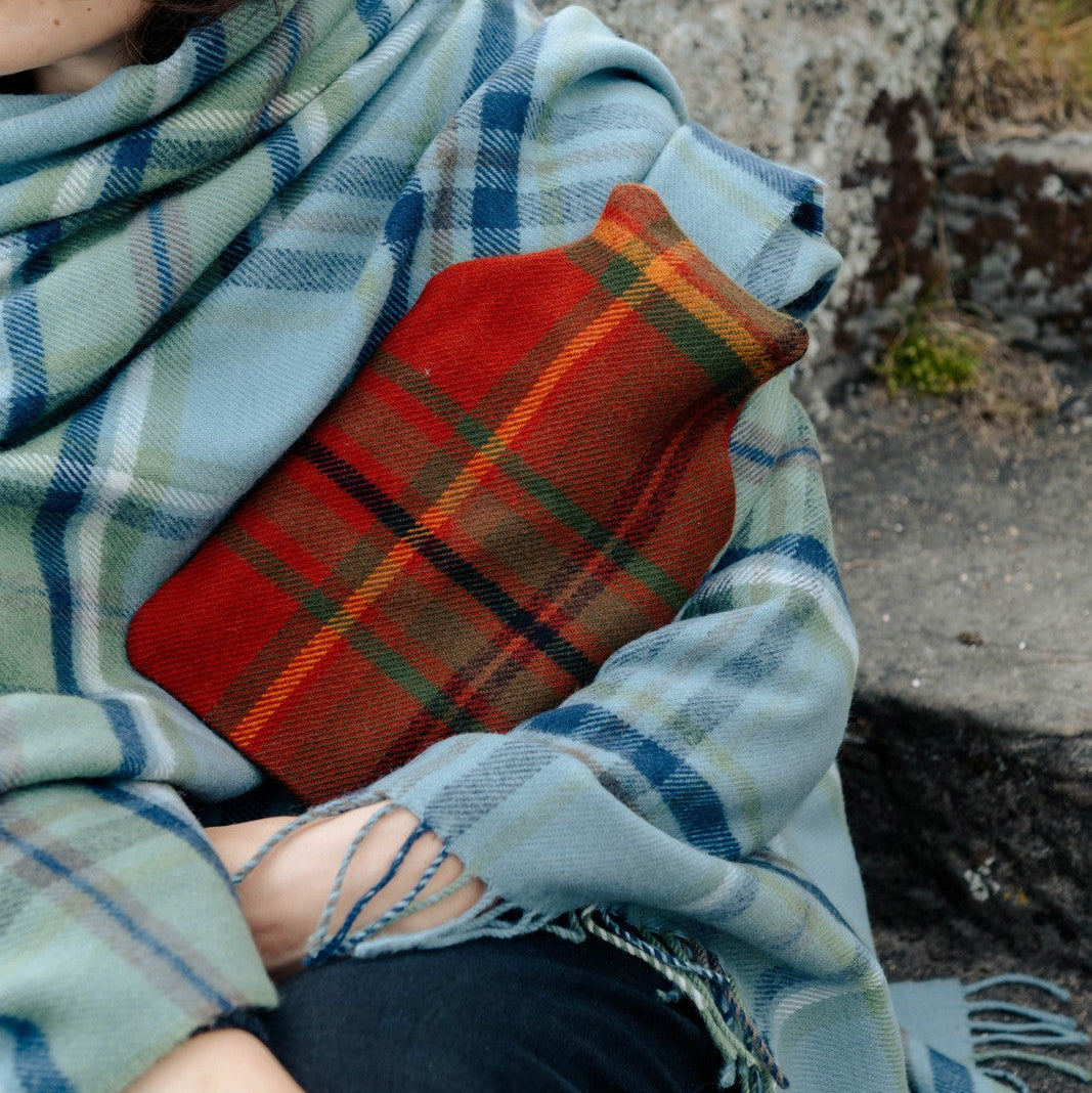 Lambswool Hot Water Bottle - Autumn Woodland Walk