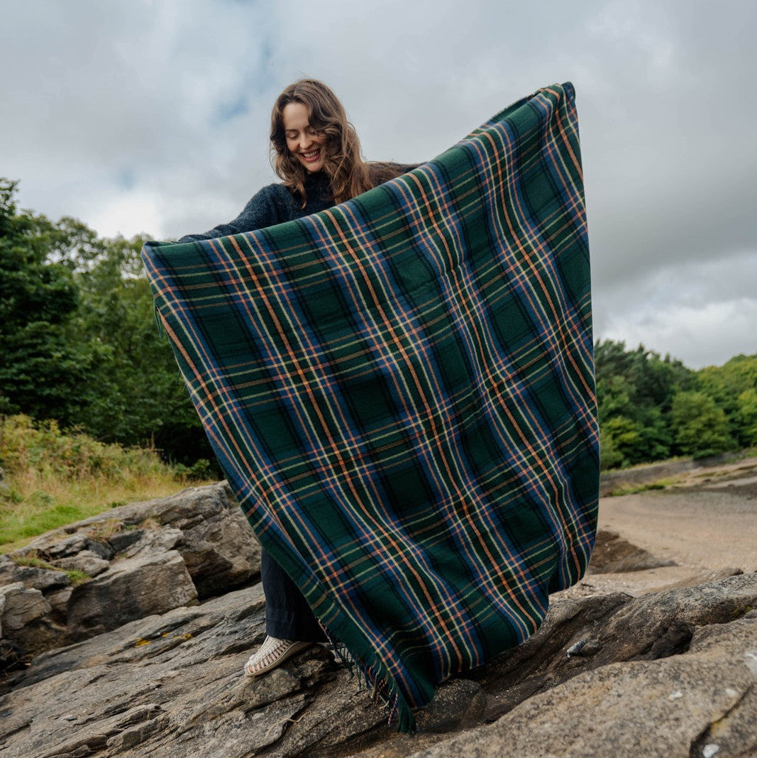 Lambswool Throw - Amber Riverbank