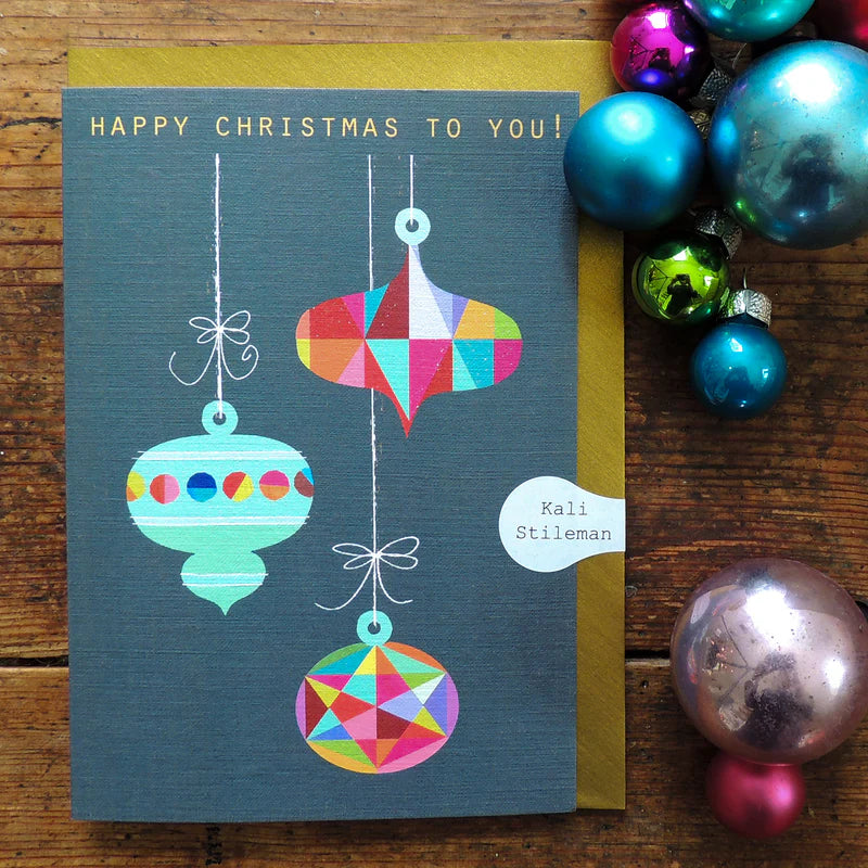 Christmas Card - Baubles