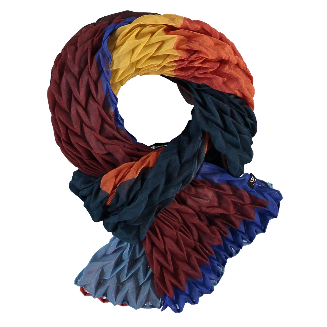 Pleated Stole with Watercolour Dots