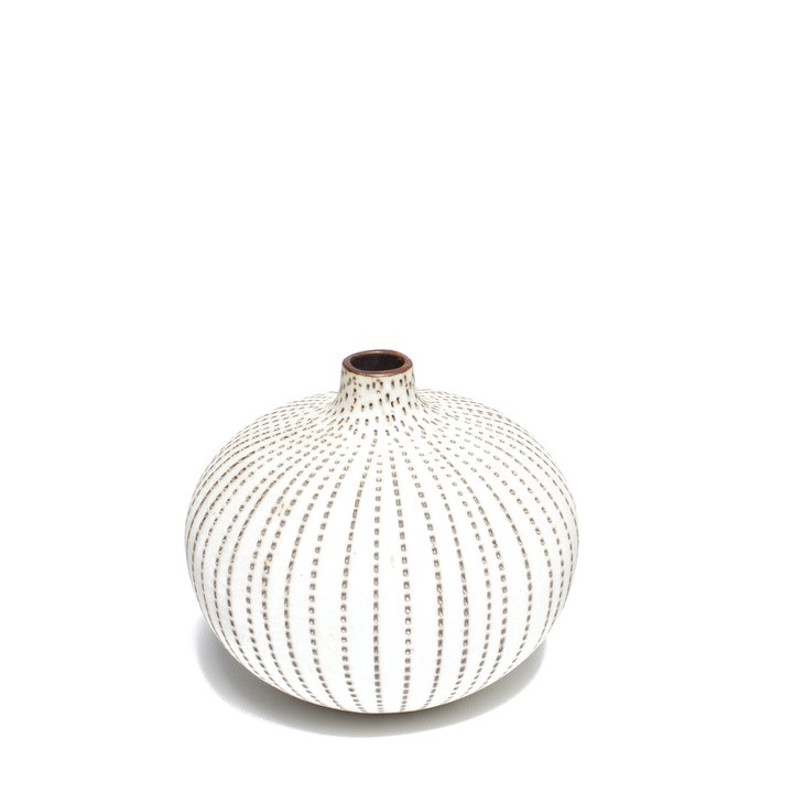 Bari Vase - Medium in Brown Dots
