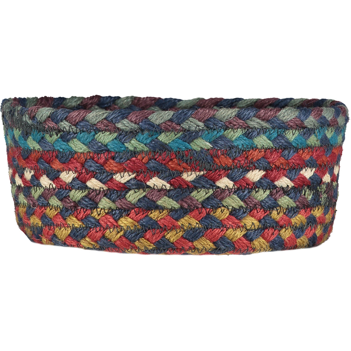 Carnival Blue Jute Mini Table Basket