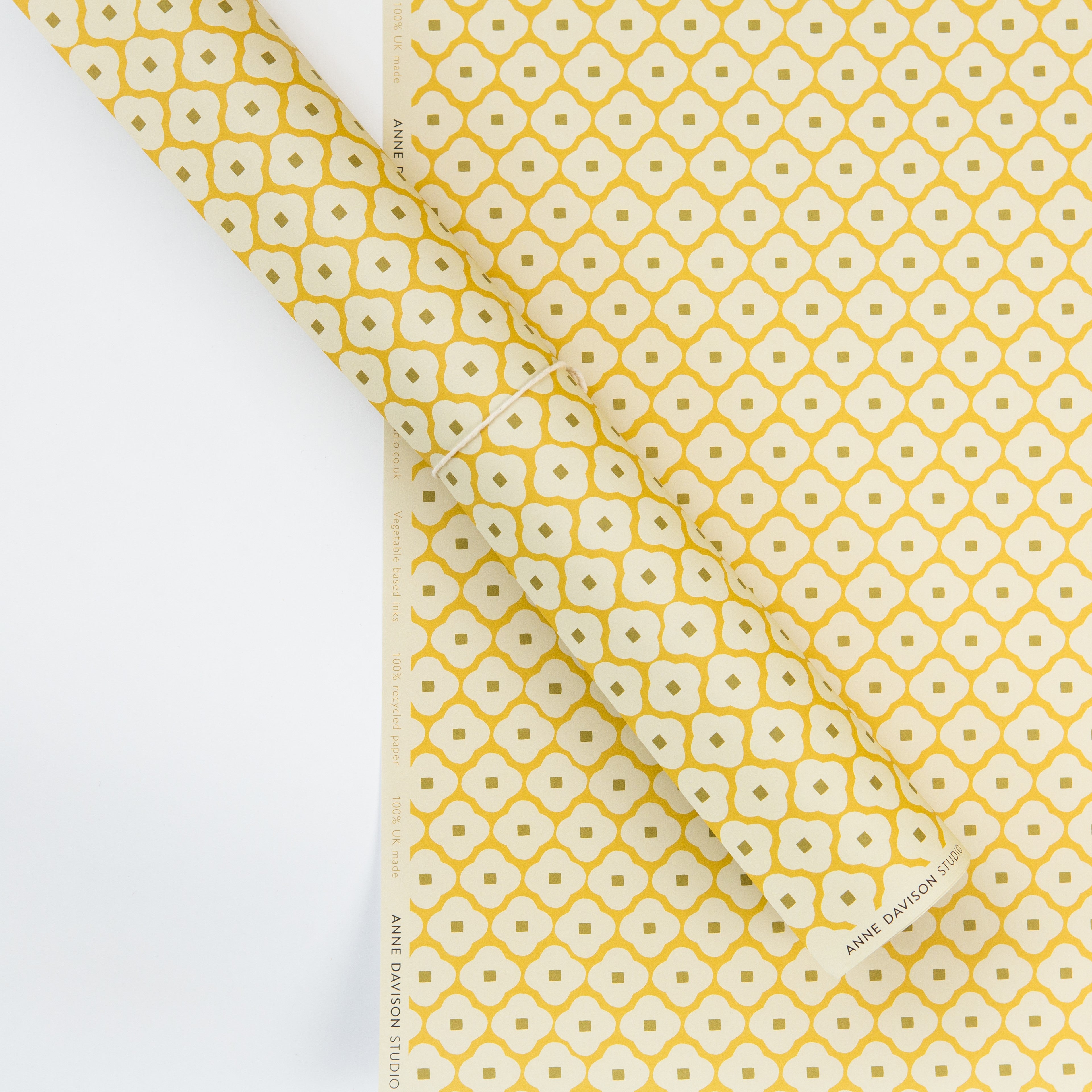 Flower Wrapping Paper Yellow The Longship