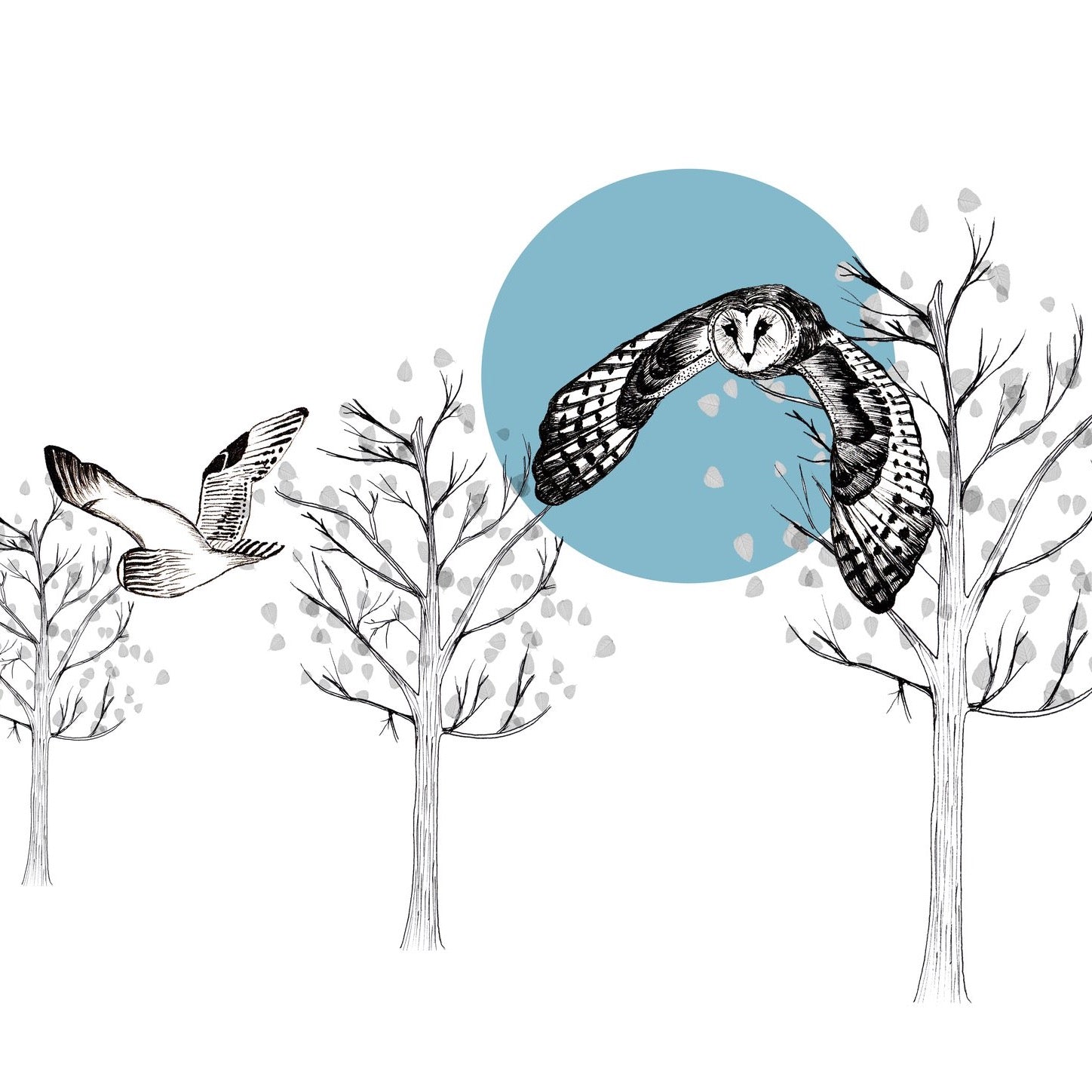 Flying Owl Candle Cover