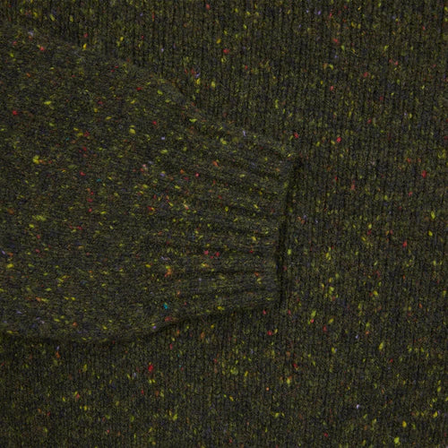 cuff colour swatch of a Harley of Scotland Men's Flecked Jumper in Harris colourway