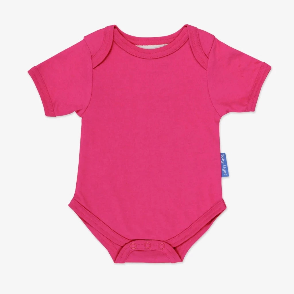 Organic Basic Baby Bodysuit - Pink
