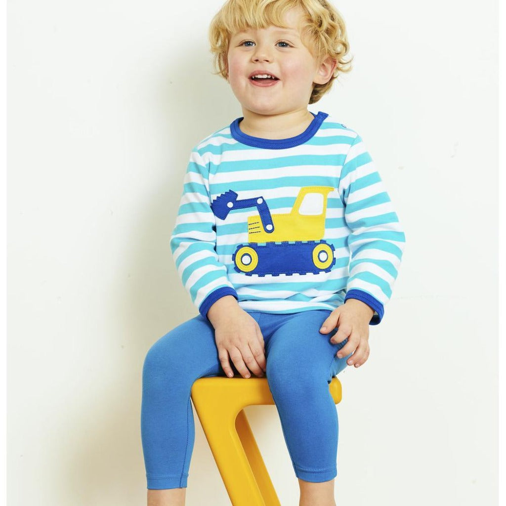 Organic Blue Basic Leggings