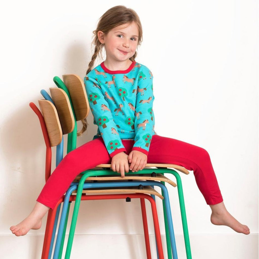 Basic Leggings - Red