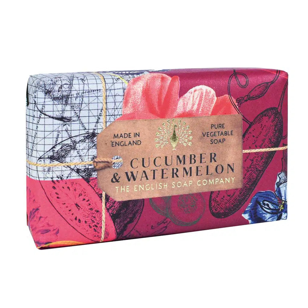 Cucumber & Watermelon bar soap by The English Soap Company.