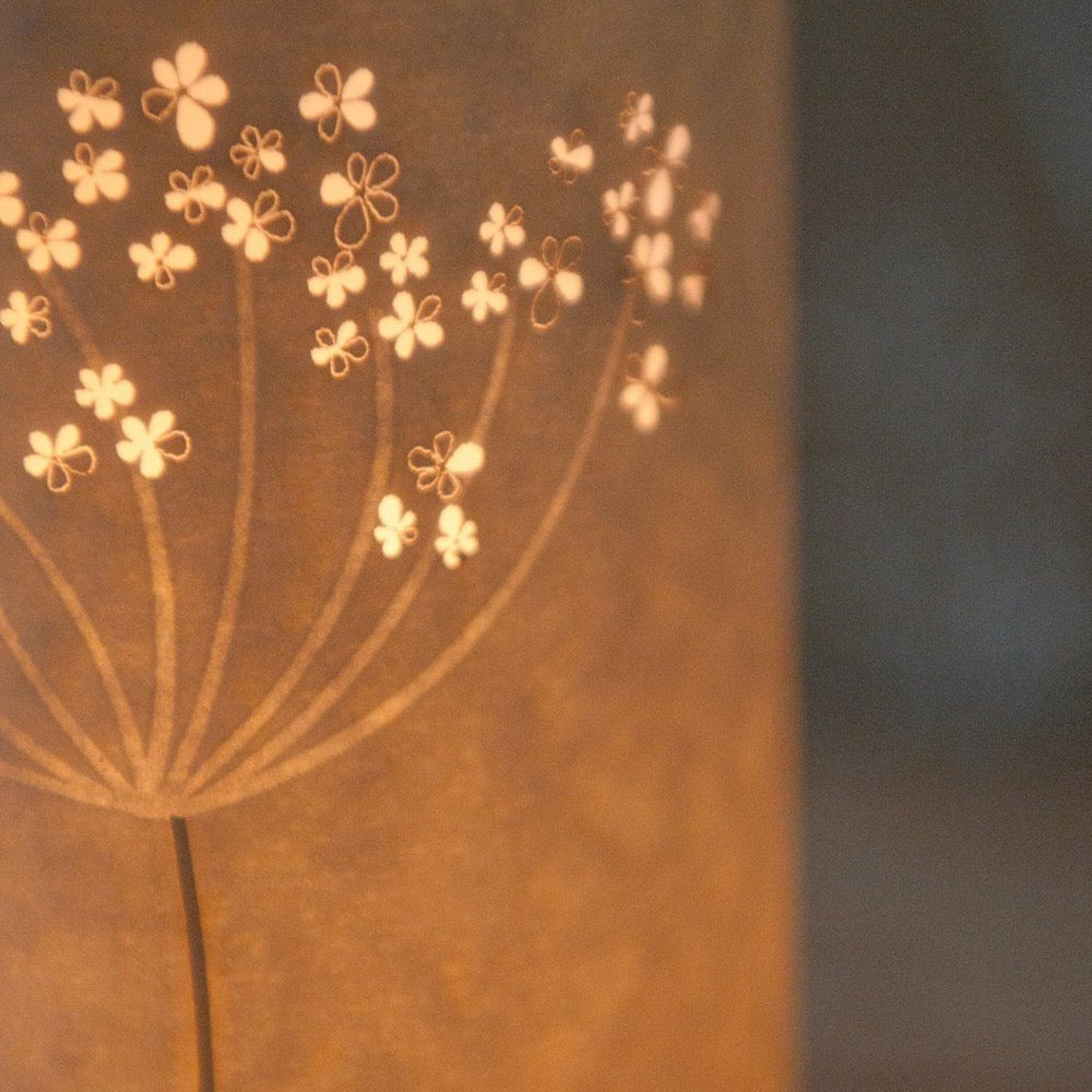 Cow Parsley Candle Cover