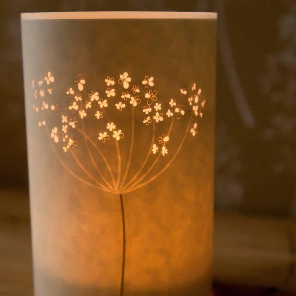 Cow Parsley Candle Cover