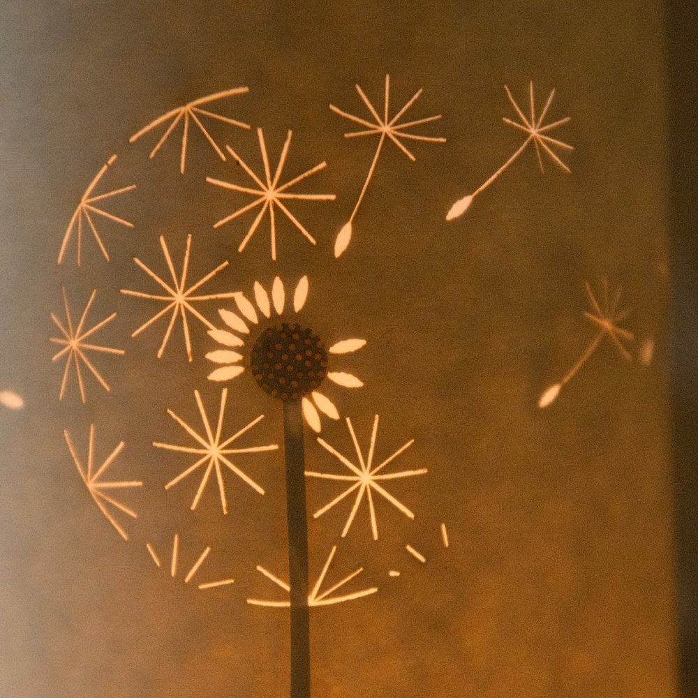 Dandelion Clocks Candle Cover