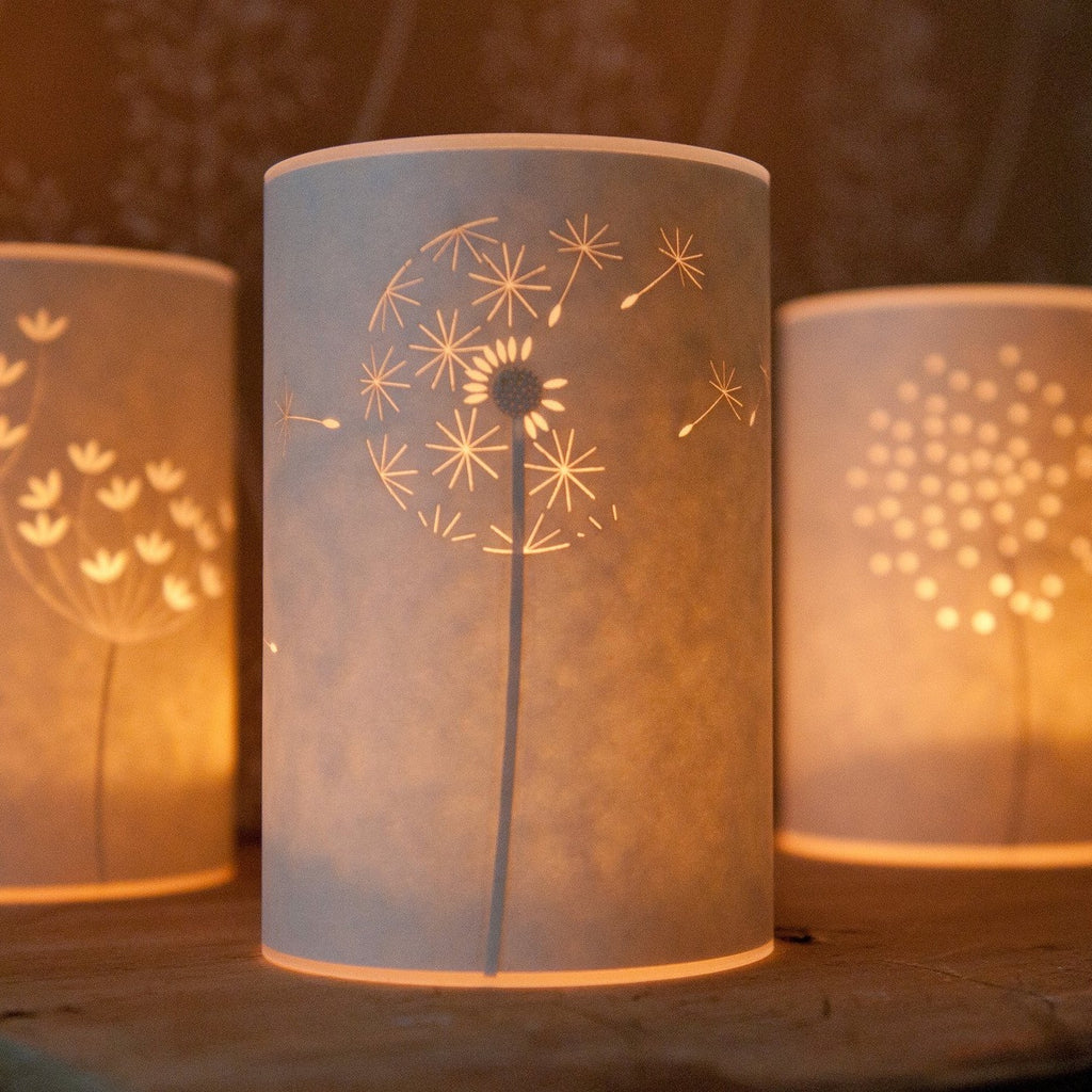 Dandelion Clocks Candle Cover