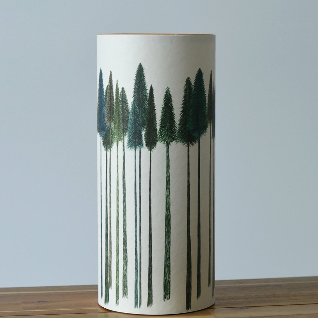 Green Trees Tall Lamp