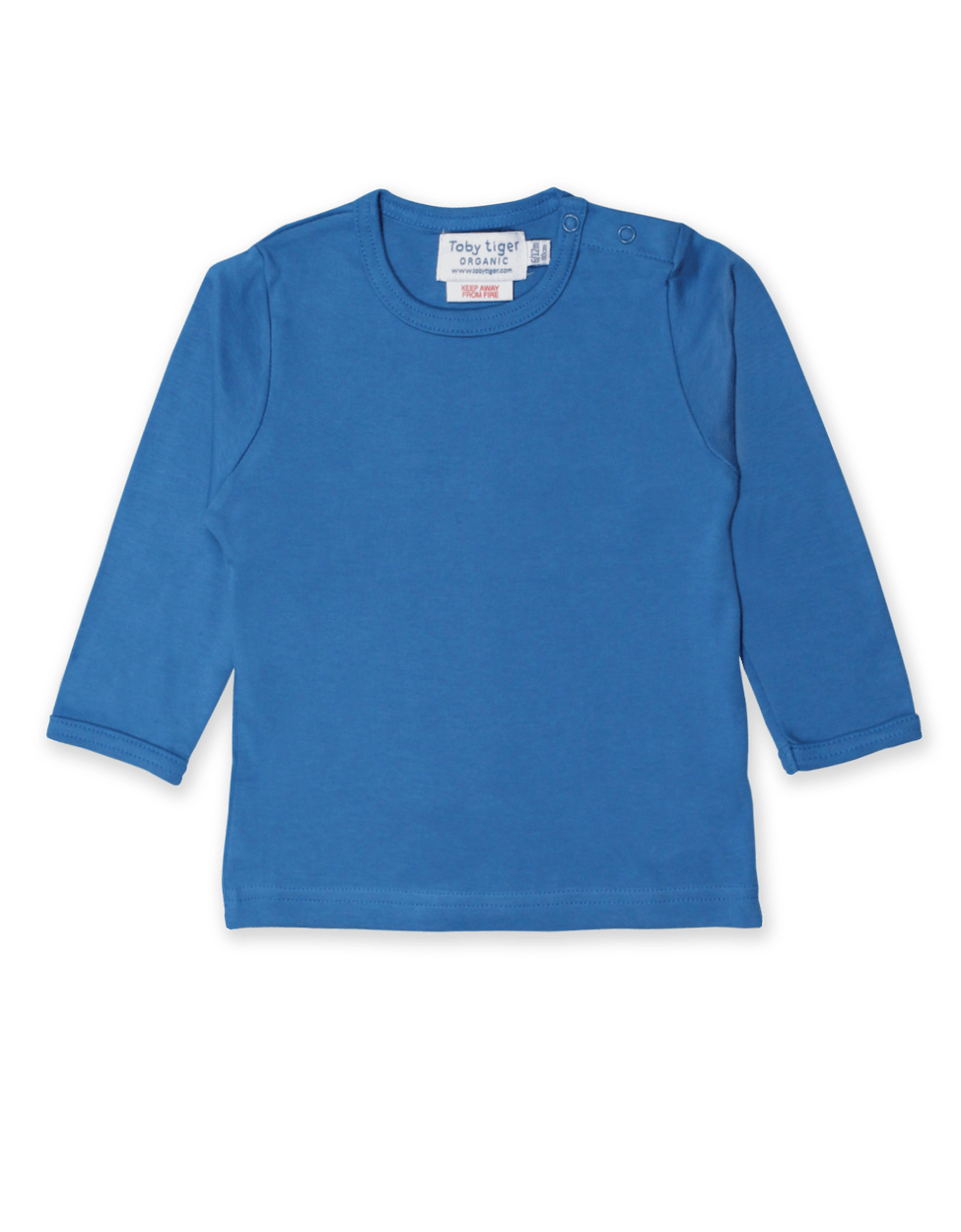 Organic Blue Basic T-Shirt Long Sleeve