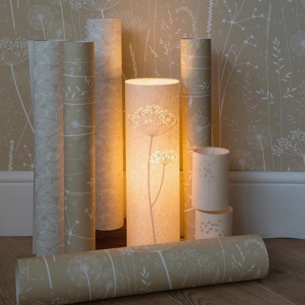 Cow Parsley Lamp - Tall Cylindrical