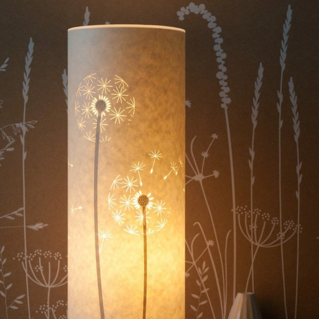 Tall Dandelion Clocks Lamp