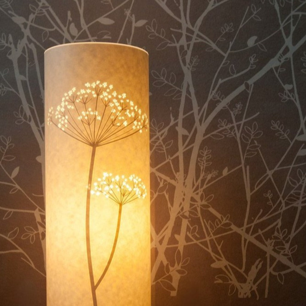 Cow Parsley Lamp - Tall Cylindrical